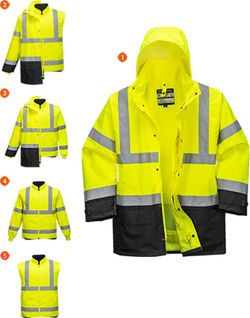 Warnschutz Executive 5-in-1 Jacke