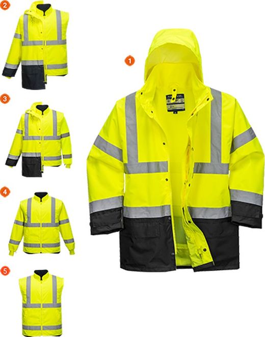 Warnschutz Executive 5-in-1 Jacke