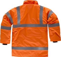 Parka acolchada alta visibilidad  Naranja