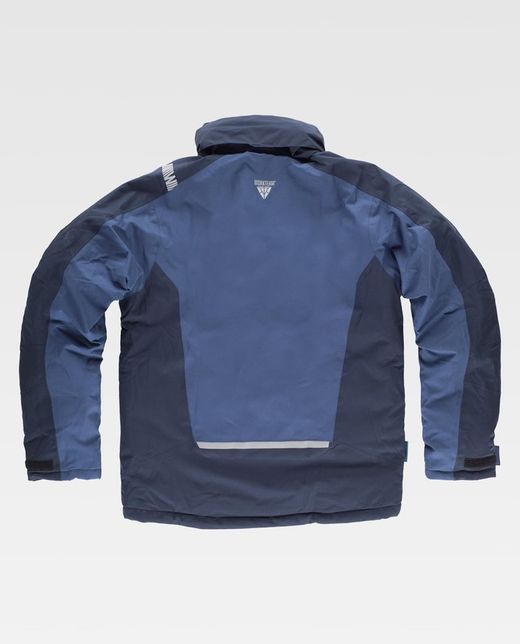 Parka acolchada combinada Color Marino+Azafata