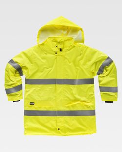 Parka acolchada con cierre de cremallera Amarillo