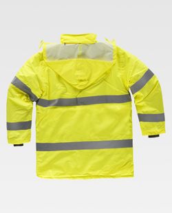 Parka acolchada con cierre de cremallera Amarillo