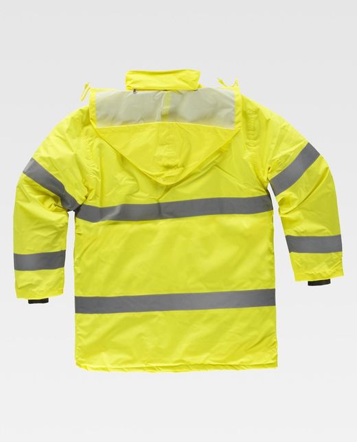 Parka acolchada con cierre de cremallera Amarillo
