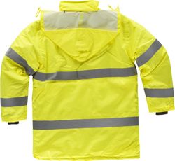 Parka acolchada con cierre de cremallera Amarillo
