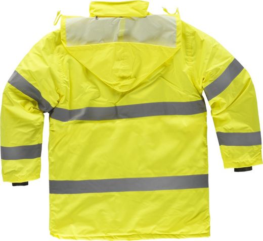 Parka acolchada con cierre de cremallera Amarillo