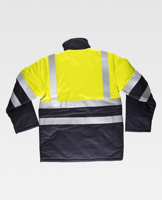 Parka AV ignífuga, tejido modacrílico Marino Amarillo