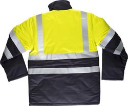 Parka AV ignífuga, tejido modacrílico Marino Amarillo