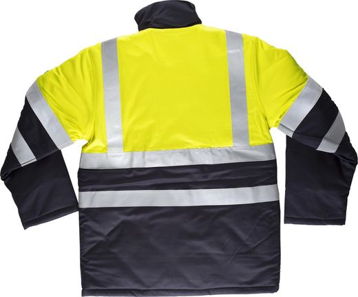 Parka AV ignífuga, tejido modacrílico Marino Amarillo