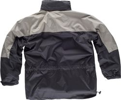 Einfacher gepolsterter und wasserdichter Parka, Kapuze Navy