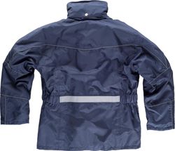 Parka básica acolchada e impermeable, capucha Verde