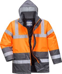 Zweifarbige Warnschutz-Verkehrs-Jacke