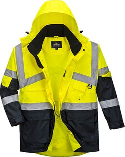 2-farbige atmungsaktive Warnschutzjacke