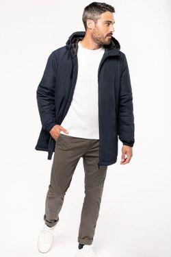 Unisex-Parka mit recyceltem Material und Kapuze