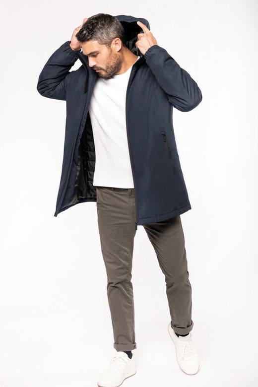 Unisex-Parka mit recyceltem Material und Kapuze