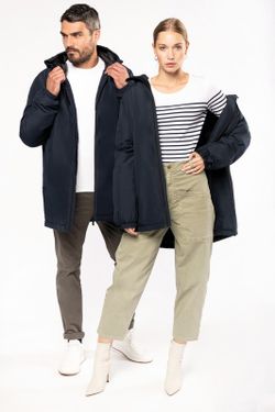 Unisex-Parka mit recyceltem Material und Kapuze