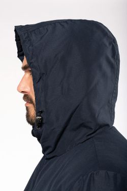 Unisex-Parka mit recyceltem Material und Kapuze