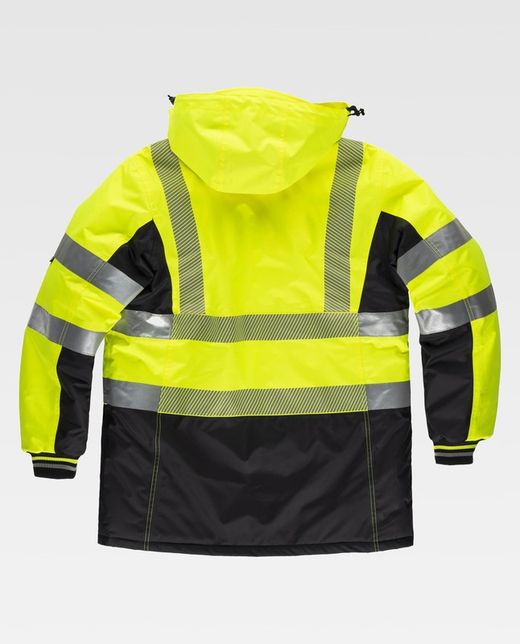 Parka de color Amarillo A.V.+Negro
