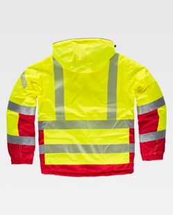 Parka de color Amarillo A.V.+Rojo | Fluor
