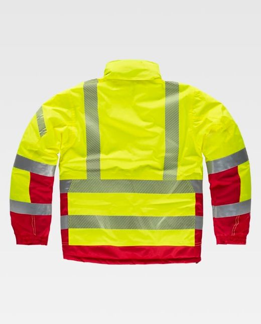 Parka de color Amarillo A.V.+Rojo | Fluor