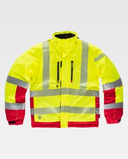 Parka de color Amarillo A.V.+Rojo | Fluor