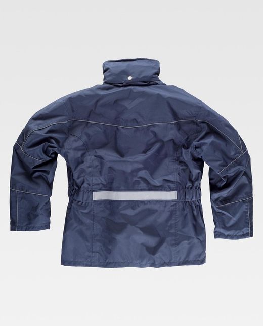 Parka desmontable con forro polar interior Marino