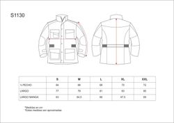 Parka desmontable con forro polar interior Marino