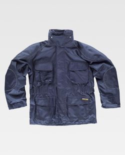 Parka desmontable con forro polar interior Marino
