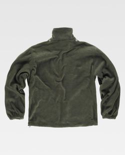 Abnehmbarer Parka mit Innenfutter aus Fleece und reflektierenden Paspeln Grün