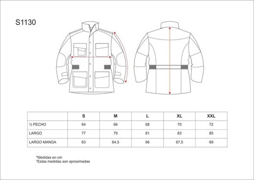 Abnehmbarer Parka mit Innenfutter aus Fleece und reflektierenden Paspeln Grün