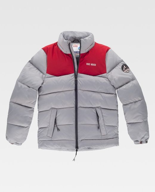 Parka extérieure : 100% nylon recyclé. Garnissage : 100% plumes de canard recyclées. Doublure : 100 % polyester. Coloris gris Réf : 12103103