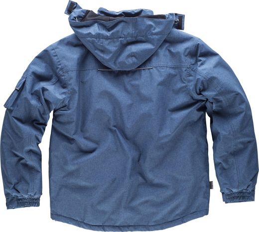 Parka jaspeada con costuras alta visibilidad Azafata