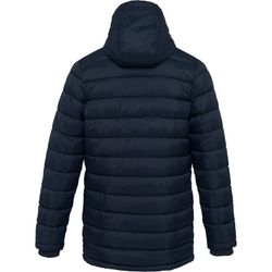 Parka acolchoada leve com capuz para homem
