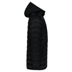 Parka acolchoada leve com capuz para homem