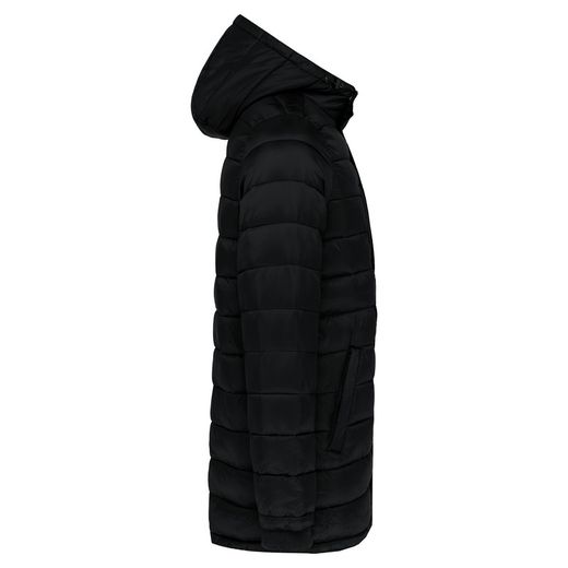 Parka acolchoada leve com capuz para homem