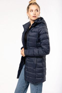 Parka da donna imbottito leggero con cappuccio