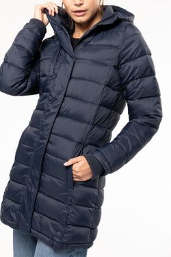 Parka da donna imbottito leggero con cappuccio