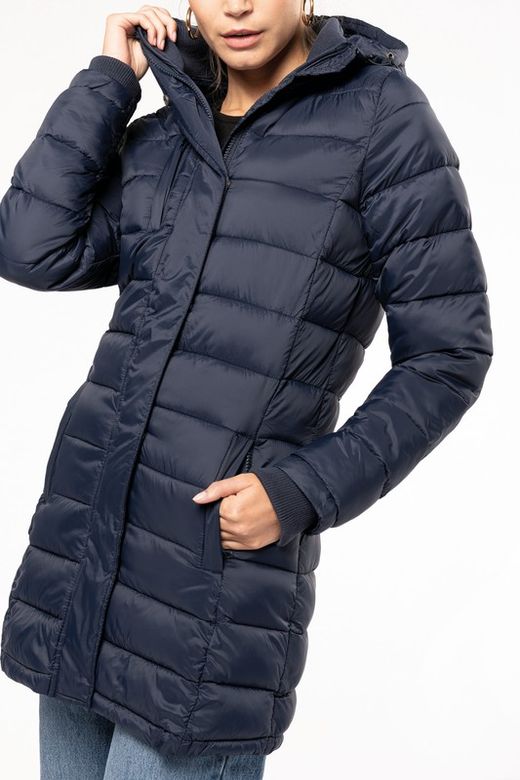 Parka da donna imbottito leggero con cappuccio