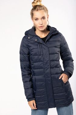 Parka da donna imbottito leggero con cappuccio