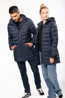 Parka da donna imbottito leggero con cappuccio