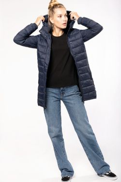 Parka da donna imbottito leggero con cappuccio