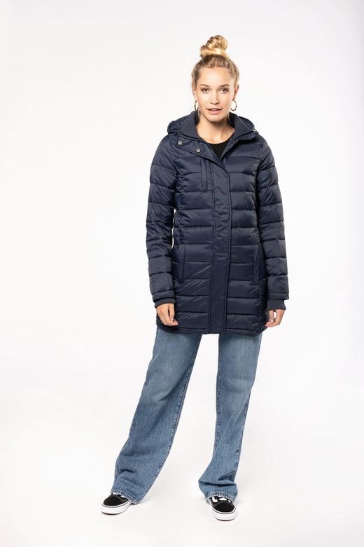 Parka da donna imbottito leggero con cappuccio