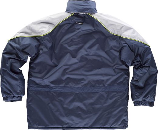 Line 5 Parka gepolstert mit reflektierenden Paspeln Navy Light Grey