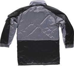 Parka Linie 9 kombiniert, gepolstert und wasserdicht Stoff Beaver Nylon Grey Black