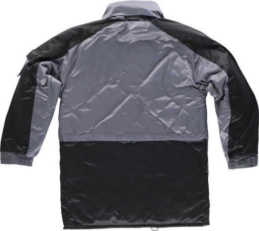 Parka Linie 9 kombiniert, gepolstert und wasserdicht Stoff Beaver Nylon Grey Black