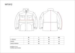 Parka Linie 9 kombiniertes, gepolstertes und wasserdichtes Gewebe Beaver Nylon Navy Grey