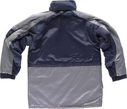 Parka Linie 9 kombiniertes, gepolstertes und wasserdichtes Gewebe Beaver Nylon Navy Grey