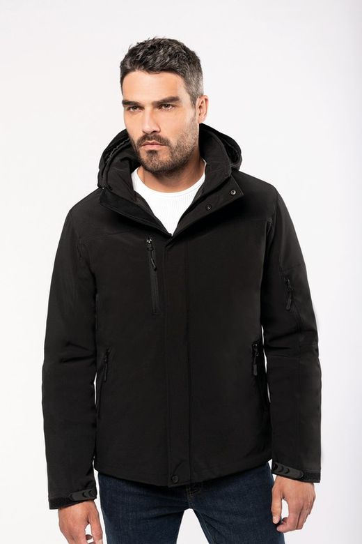 Parka da uomo imbottito con cappuccio Softshell