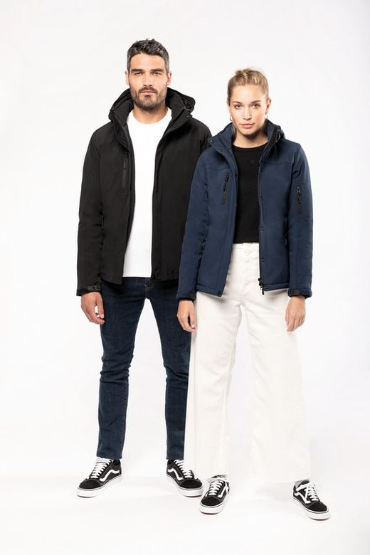 Parka da uomo imbottito con cappuccio Softshell