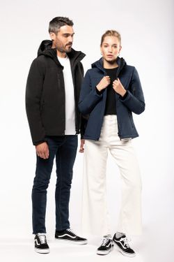 Parka da uomo imbottito con cappuccio Softshell