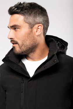 Parka da uomo imbottito con cappuccio Softshell
